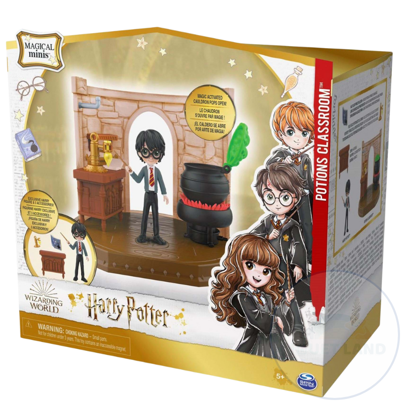 Wizarding World Mini Set de Salon de Pociones Magicas para Figuras de 7.6 cm de Harry Potter