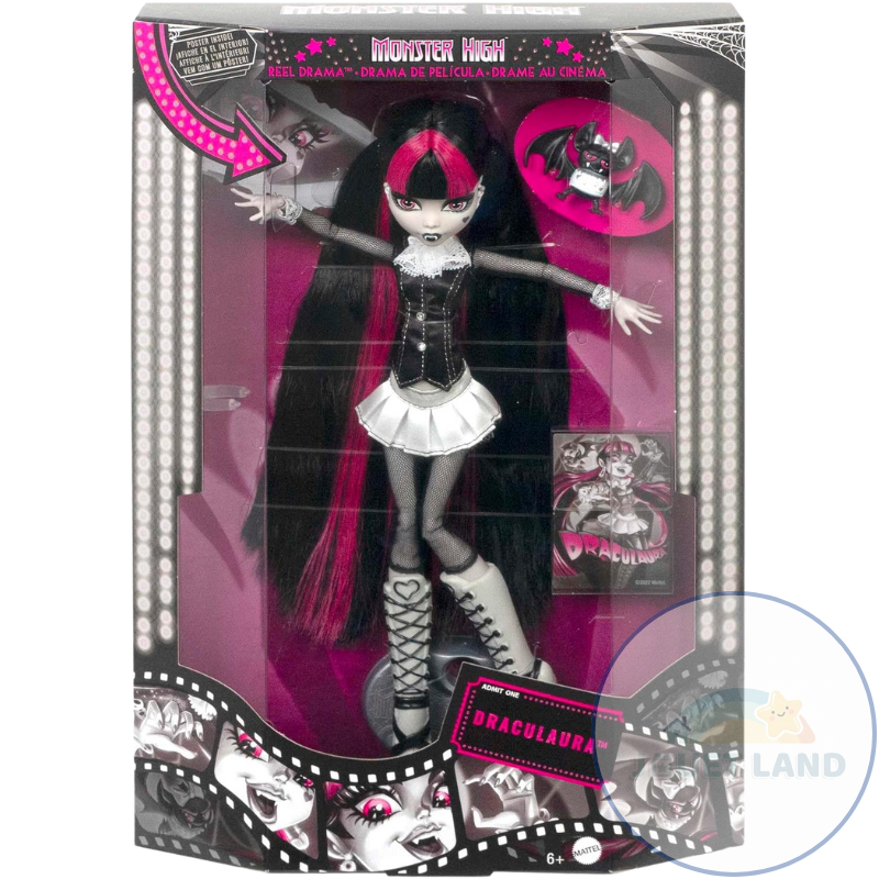 Monster High HKN27 Alumni Muñeca Draculaura B&W