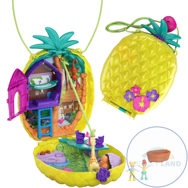 Polly Pocket, Estuche Bolsa Tropicool Set de Juego