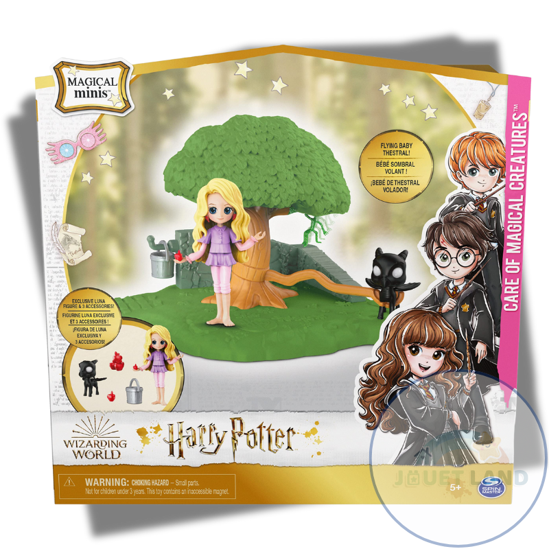 Wizarding World, Magical Minis Care of Magical Creatures Playset con Figura Exclusiva de Luna Lovegood y Accesorios